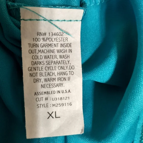 Turquoise Lace Tunic Top - Picture 8 of 11